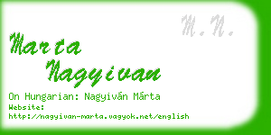 marta nagyivan business card